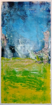 Blue Sky, Painting by Shekhar Kanade, 24 X 36 inches Blue Sky, Painting by Shekhar Kanade, 24 X 36 inches